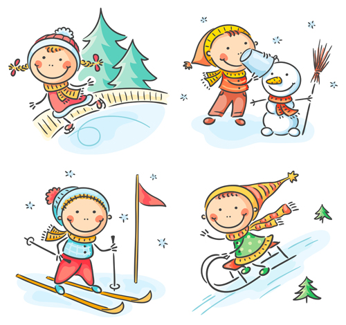 Happy-winter-children-cartoon-vector-05